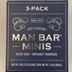 Man Bar Minis 3-Pack - Deep Cleansing